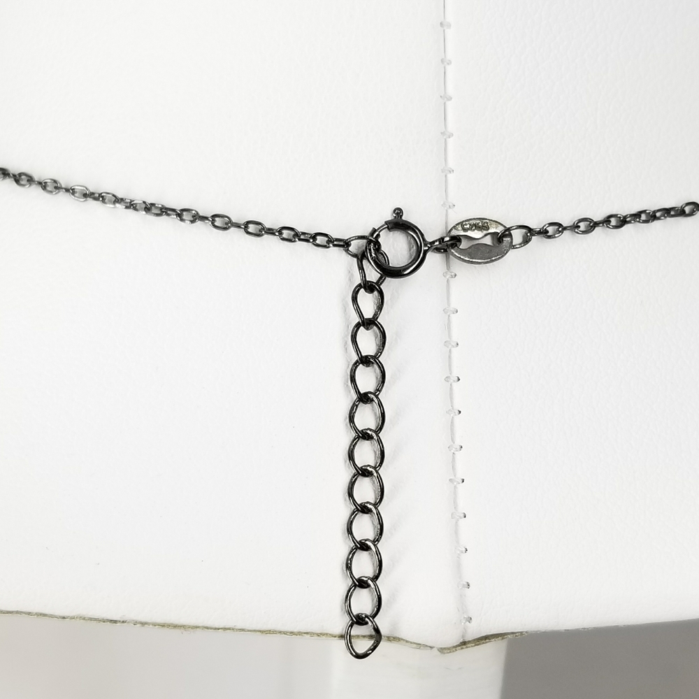NEW Sterling Silver Pave CZ Choker Necklace NWT - Picture 7 of 11